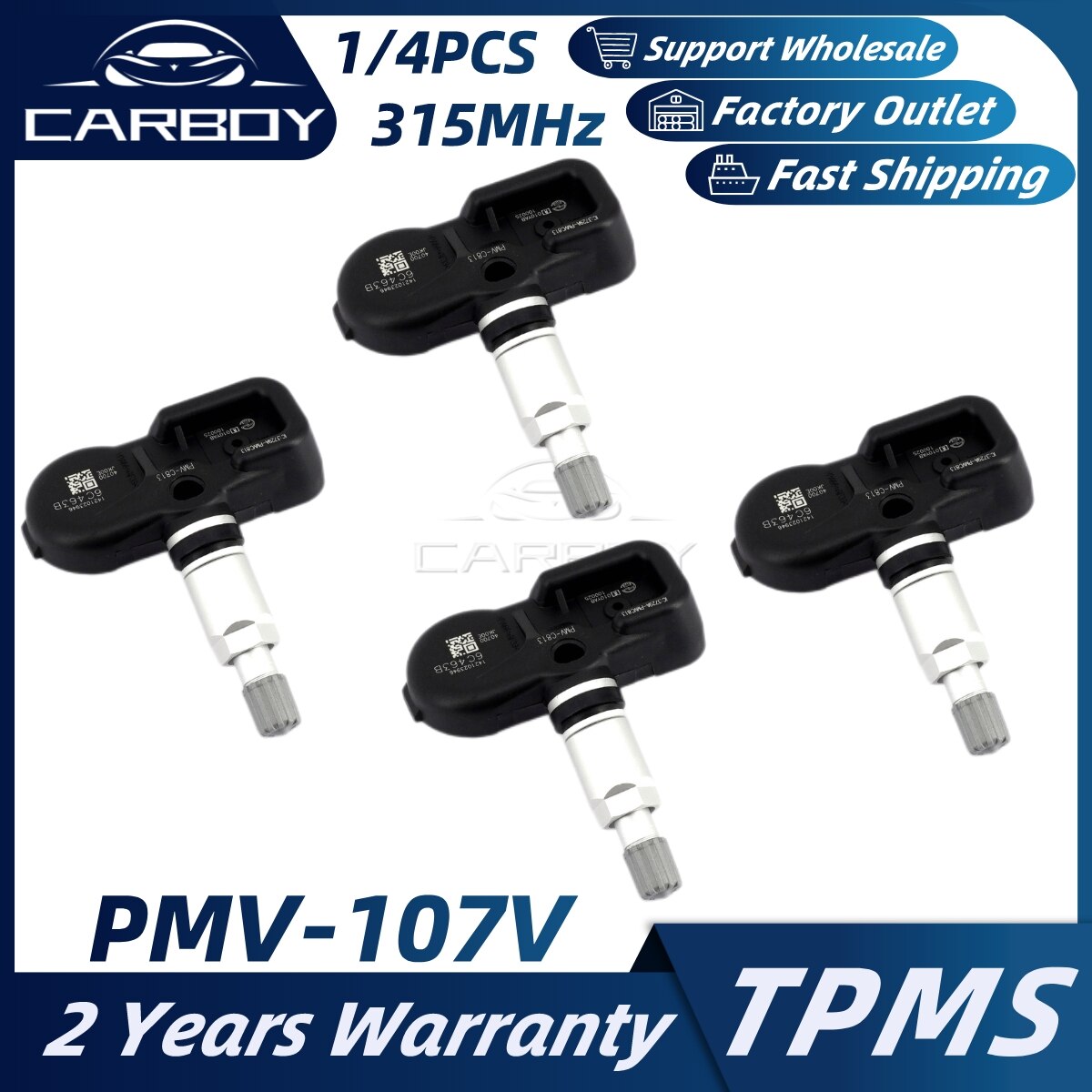 PMV-107V PMV107V TPMS ڵ Ÿ̾ з  ֻ ũ ť  α ǴƼ EX35 G37 FX35 G35 FX45 315MHz 1/4PCS